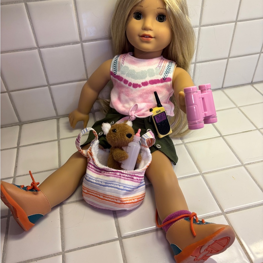American Girl Doll Kira GOTY 2021 and Wallaby Care Set